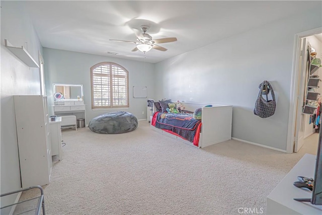25531 Durant Pl, Stevenson Ranch, CA 91381 - game room with a ceiling fan and carpet