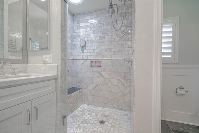 25531 Durant Pl, Stevenson Ranch, CA 91381 - full bathroom with a stall shower and vanity