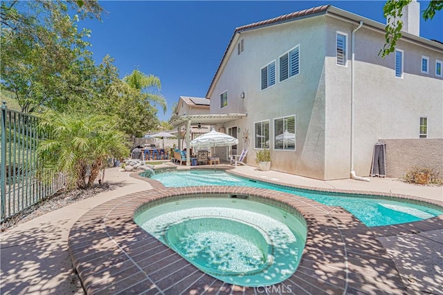 25531 Durant Pl, Stevenson Ranch, CA 91381 - view of pool with a patio area and a pool with connected hot tub