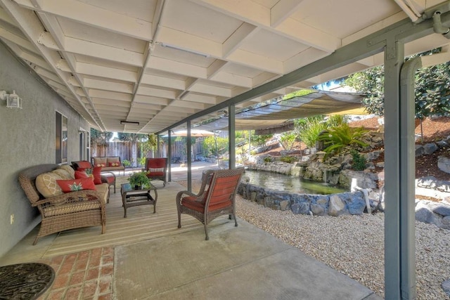 5261 Hubbert St, Oceanside, CA 92056 - view of patio featuring outdoor lounge area