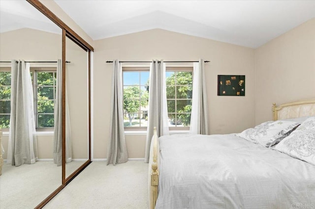 4635 Allende Ave, Oceanside, CA 92057 - carpeted bedroom with lofted ceiling and baseboards