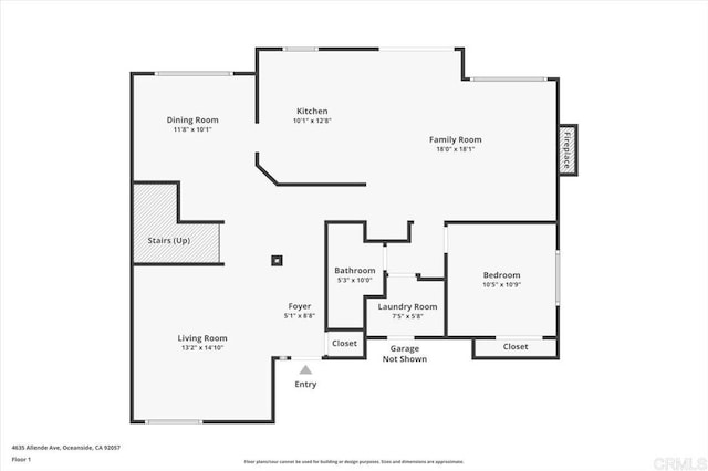 4635 Allende Ave, Oceanside, CA 92057 - view of room layout
