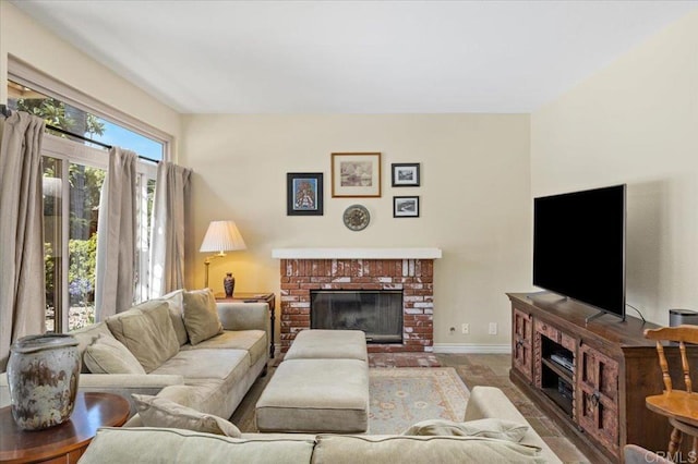 4635 Allende Ave, Oceanside, CA 92057 - living room with a fireplace