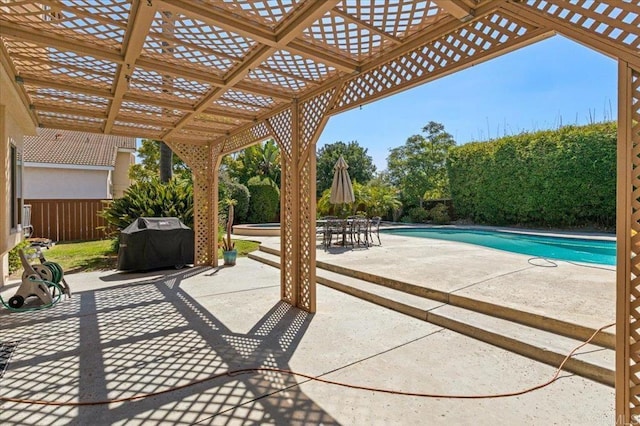 4635 Allende Ave, Oceanside, CA 92057 - fenced backyard featuring a pergola, a grill, and a patio area