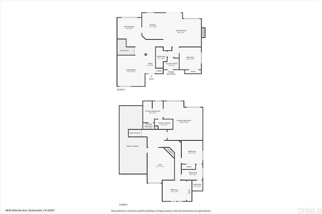 4635 Allende Ave, Oceanside, CA 92057 - view of floor plan / room layout