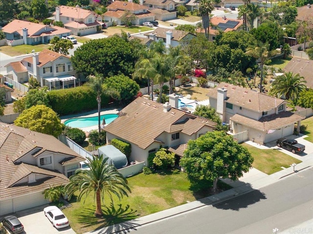 4635 Allende Ave, Oceanside, CA 92057 - aerial view of residential area featuring a pool area