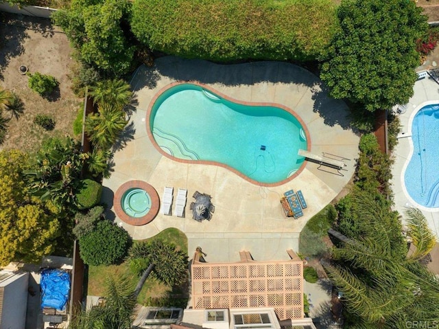 4635 Allende Ave, Oceanside, CA 92057 - drone / aerial view of a pool area