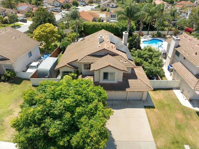 4635 Allende Ave, Oceanside, CA 92057 - aerial view of residential area with a pool