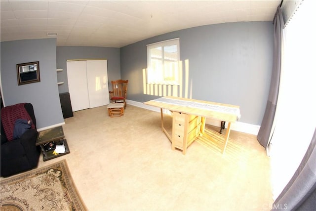 2904 Sterling St, Pomona, CA 91767 - rec room with light colored carpet and vaulted ceiling