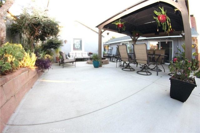 2904 Sterling St, Pomona, CA 91767 - view of patio featuring outdoor dining area and an outdoor hangout area