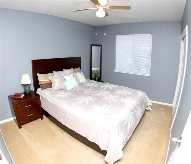 2904 Sterling St, Pomona, CA 91767 - bedroom featuring light colored carpet and a ceiling fan