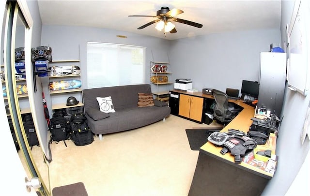 2904 Sterling St, Pomona, CA 91767 - carpeted office with a ceiling fan