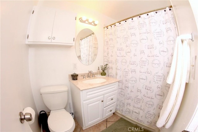 2904 Sterling St, Pomona, CA 91767 - bathroom with vanity, tile patterned floors, and a shower with shower curtain