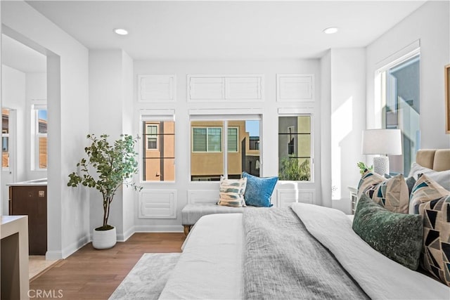 536 Cultivate, Irvine, CA 92618 - bedroom with wood finished floors and recessed lighting