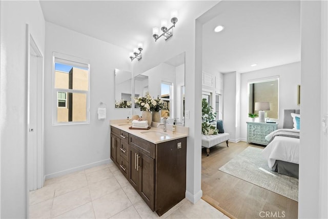 536 Cultivate, Irvine, CA 92618 - ensuite bathroom featuring double vanity and recessed lighting
