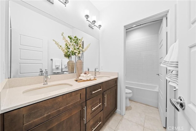 536 Cultivate, Irvine, CA 92618 - full bathroom with double vanity and tile patterned floors