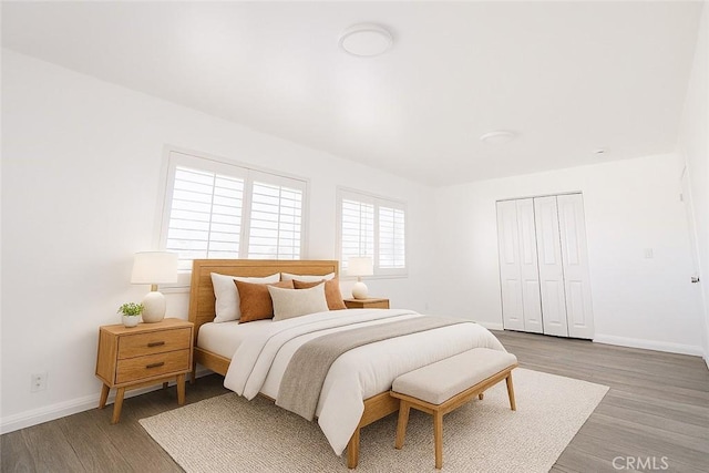 4215 Portola Ave, Los Angeles, CA 90032 - bedroom with wood finished floors and a closet