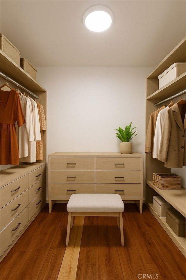4215 Portola Ave, Los Angeles, CA 90032 - walk in closet with dark wood-style floors