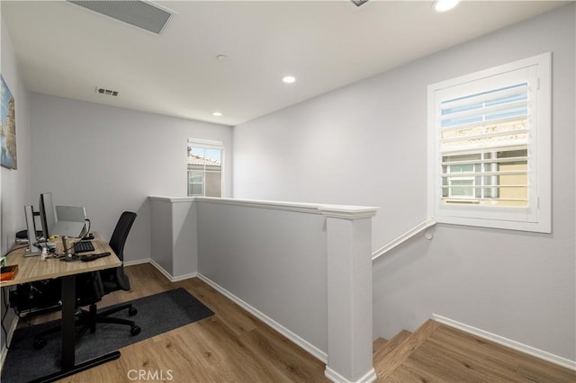 157 Ambrosia Ct, Perris, CA 92571 - office space featuring wood finished floors and recessed lighting