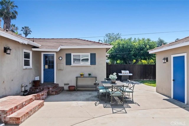 14348 Emelita St, Sherman Oaks, CA 91401 - view of patio featuring outdoor dining area and a grill