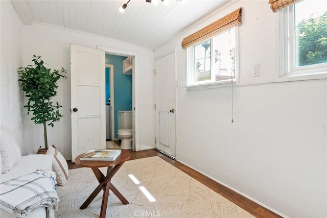 14348 Emelita St, Sherman Oaks, CA 91401 - sitting room with healthy amount of natural light and wood finished floors