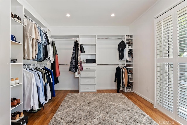 14348 Emelita St, Sherman Oaks, CA 91401 - spacious closet with wood finished floors
