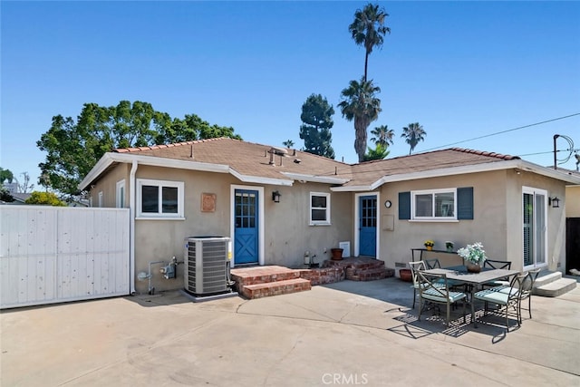14348 Emelita St, Sherman Oaks, CA 91401 - view of front of home with stucco siding, a patio, and a tiled roof