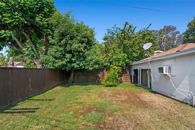 14348 Emelita St, Sherman Oaks, CA 91401 - fenced backyard featuring a wall mounted AC
