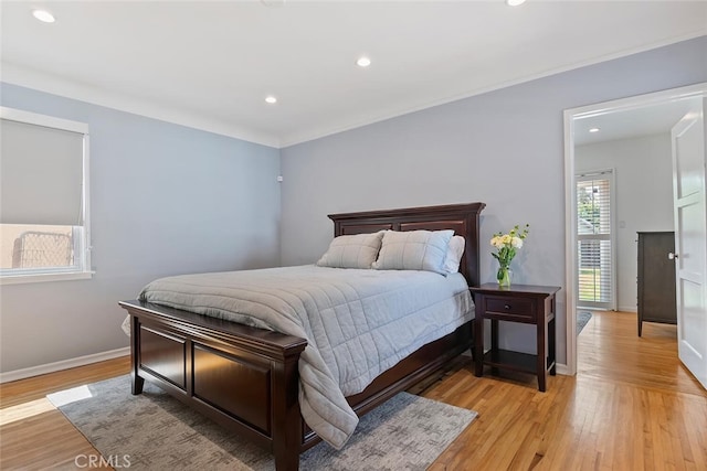 14348 Emelita St, Sherman Oaks, CA 91401 - bedroom featuring recessed lighting and light wood finished floors