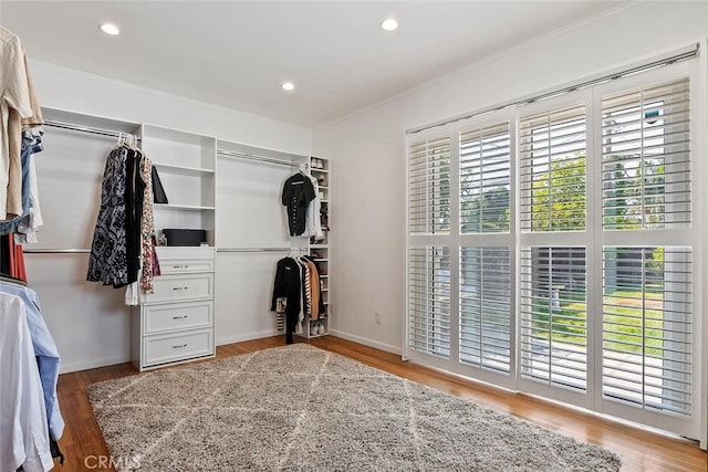 14348 Emelita St, Sherman Oaks, CA 91401 - spacious closet with wood finished floors