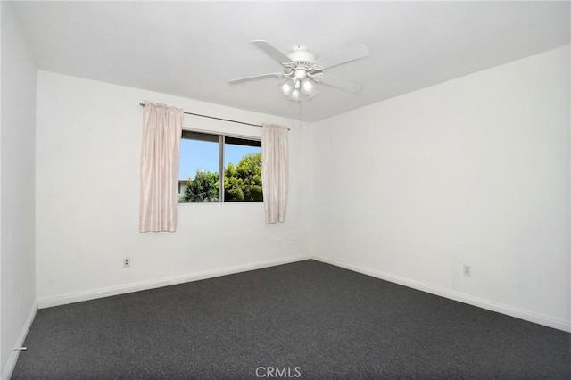 18931 Kittridge St Unit 73, Reseda, CA 91335 - unfurnished room with dark carpet and a ceiling fan