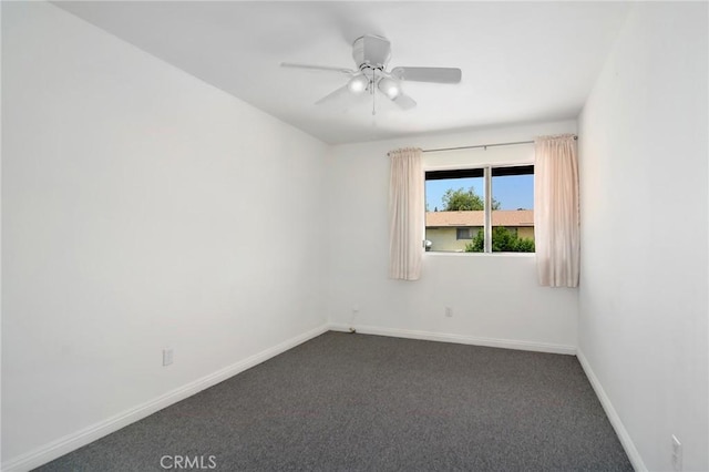 18931 Kittridge St Unit 73, Reseda, CA 91335 - empty room featuring dark carpet and ceiling fan