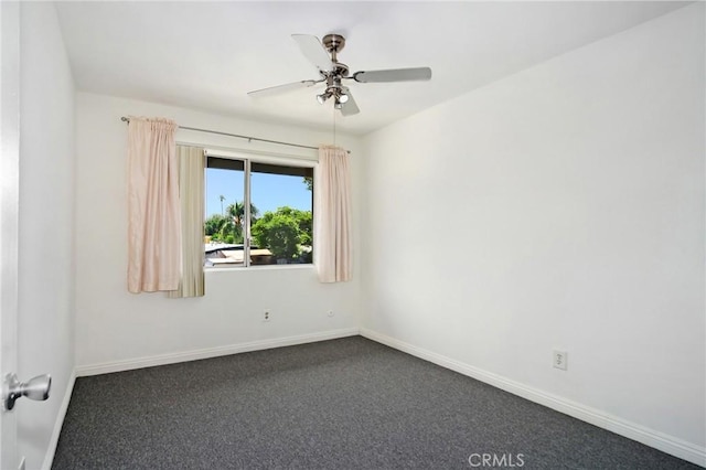 18931 Kittridge St Unit 73, Reseda, CA 91335 - unfurnished room featuring dark carpet and ceiling fan