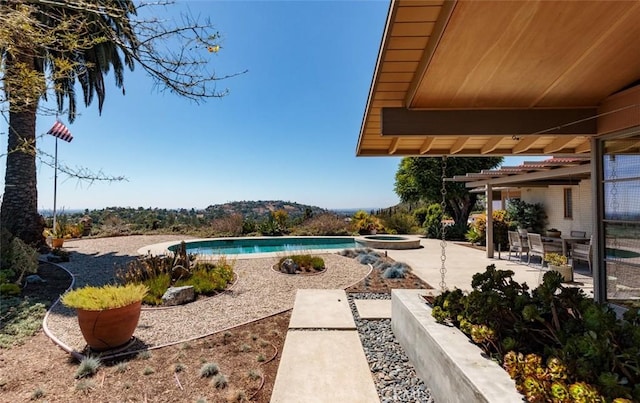 10551 Hillsboro Rd, North Tustin, CA 92705 - view of pool with a patio and a pool with connected hot tub