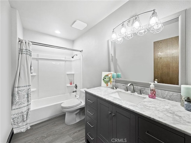 19891 Athenon Ave, Perris, CA 92570 - full bath with wood finished floors, vanity, and shower / bathtub combination with curtain