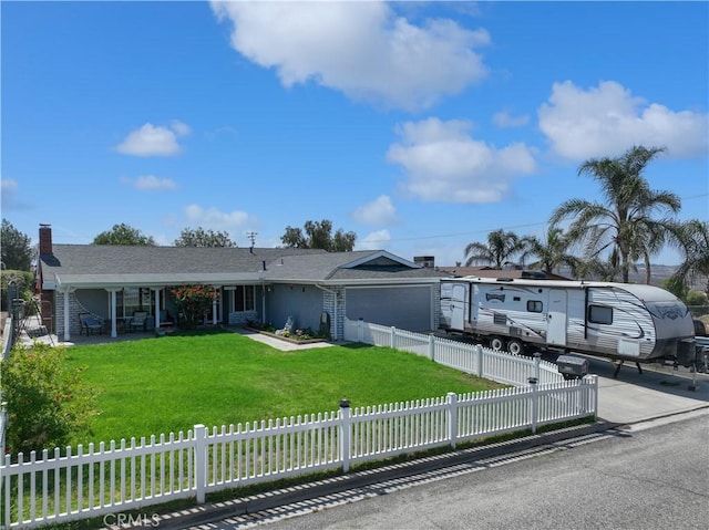 19891 Athenon Ave, Perris, CA 92570 - single story home featuring an attached garage, a fenced front yard, and driveway