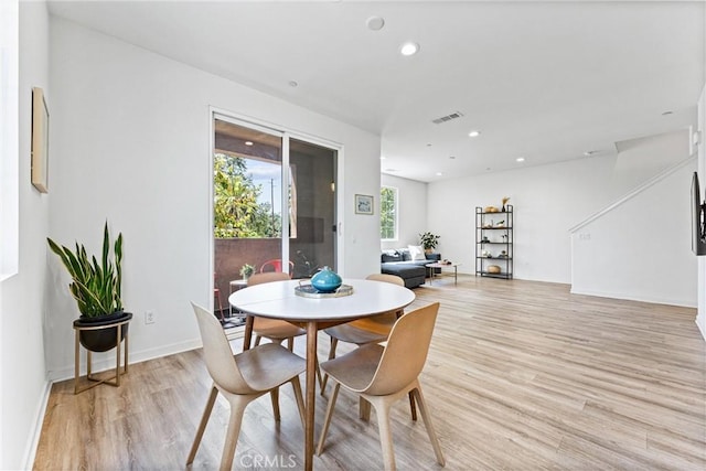 1166 Newberry Ln Unit 1, Claremont, CA 91711 - dining room featuring light wood-style floors and recessed lighting