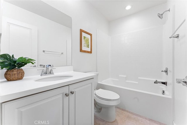 1166 Newberry Ln Unit 1, Claremont, CA 91711 - bathroom featuring vanity, bathtub / shower combination, and recessed lighting