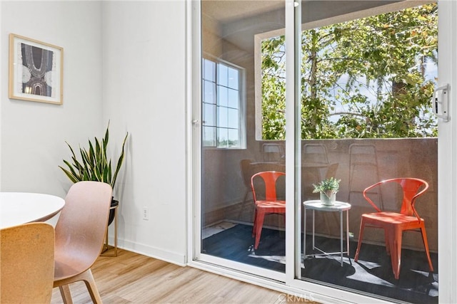 1166 Newberry Ln Unit 1, Claremont, CA 91711 - entryway with wood finished floors and baseboards