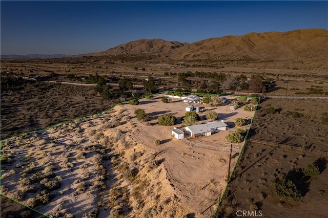 5772 Arrowhead Lake Rd, Hesperia, CA 92345 - aerial view of property's location with a mountainous background and rural landscape
