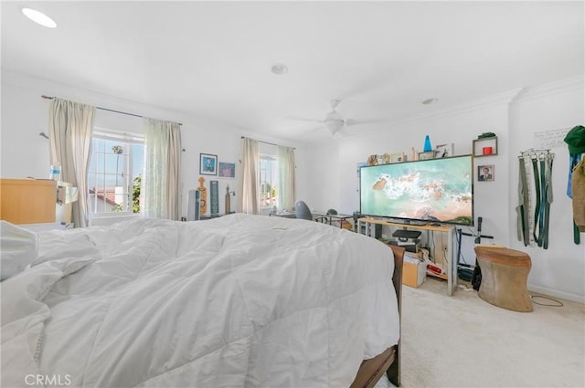 1740 Rada Rd, Hacienda Heights, CA 91745 - bedroom with carpet and crown molding