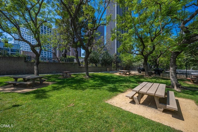 800 W 1st St Unit 1701, Los Angeles, CA 90012 - view of home's community with a fire pit