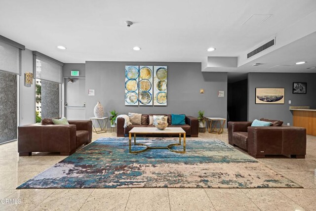 800 W 1st St Unit 1701, Los Angeles, CA 90012 - living room with recessed lighting