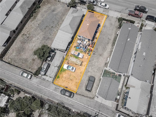 13114 S Main St, Los Angeles, CA 90061 - aerial view of property's location featuring property parcel outlined