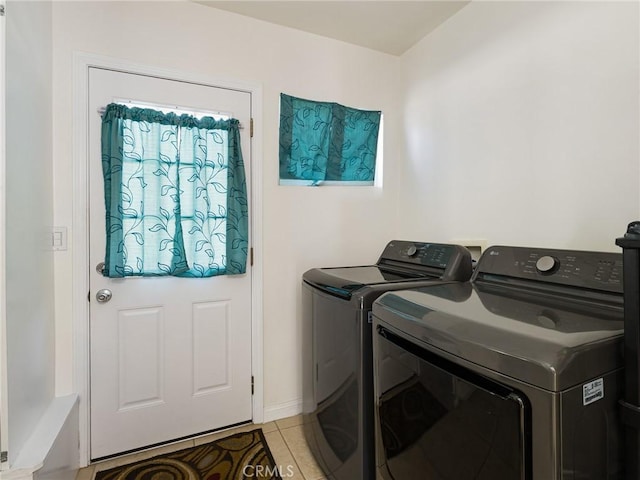 1735 257th St, Lomita, CA 90717 - washroom featuring washing machine and clothes dryer and light tile patterned floors
