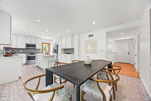 4520 Lone Pine Ln, La Canada Flintridge, CA 91011 - dining space featuring recessed lighting and light wood finished floors