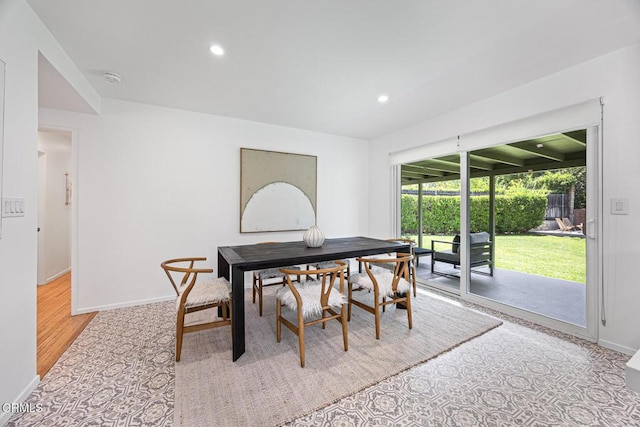 4520 Lone Pine Ln, La Canada Flintridge, CA 91011 - dining area featuring recessed lighting and light wood-style floors