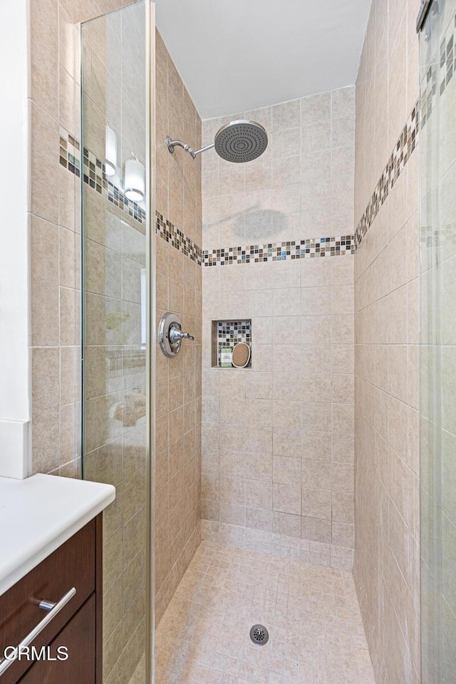 4520 Lone Pine Ln, La Canada Flintridge, CA 91011 - bathroom featuring a stall shower and vanity