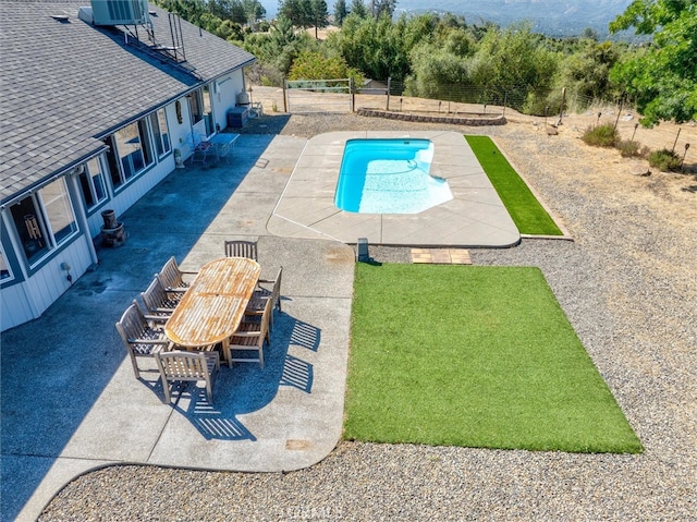 45337 Valley Oak Dr, Ahwahnee, CA 93601 - view of pool featuring a patio and outdoor dining area