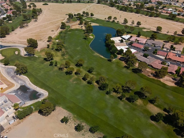 26511 Mainsail Ln, Helendale, CA 92342 - aerial view of property and surrounding area with nearby suburban area, a nearby body of water, and a local golf course